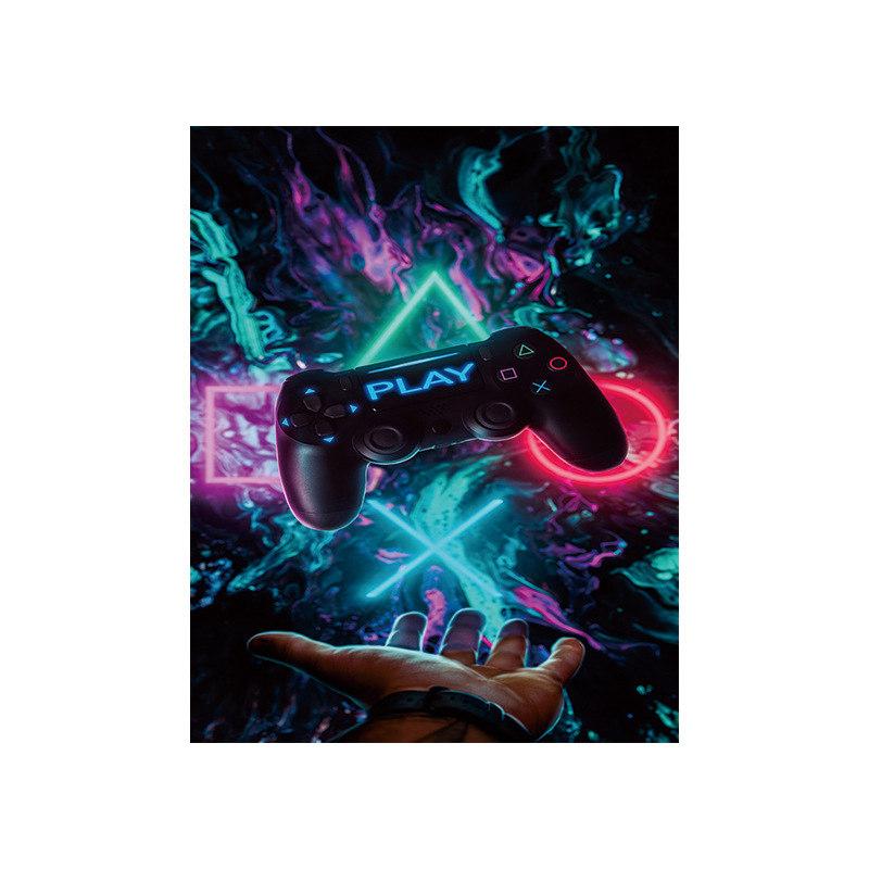 3D Cartoon Gamer Game Controller Area Rug,Carpet Rug for Living Room Bedroom Sofa Doormat Decoration Kid Play Non-slip Floor Mat