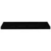 VidaXL Floating Wall Shelf 2 Pcs High Gloss Black 80x23.5x3.8 Cm MDF