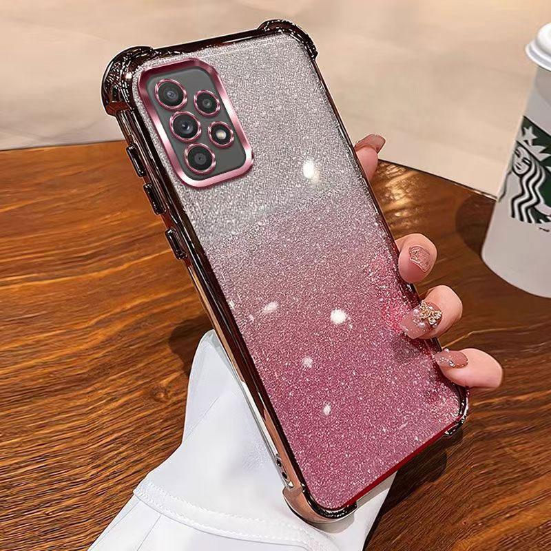 SamsungA53 Case Glitter Phone Cover For Samsung Galaxy A53 A33 A13 A73 Note 10 Pro 9 8 Back Transparent Luxury Women Case A 53