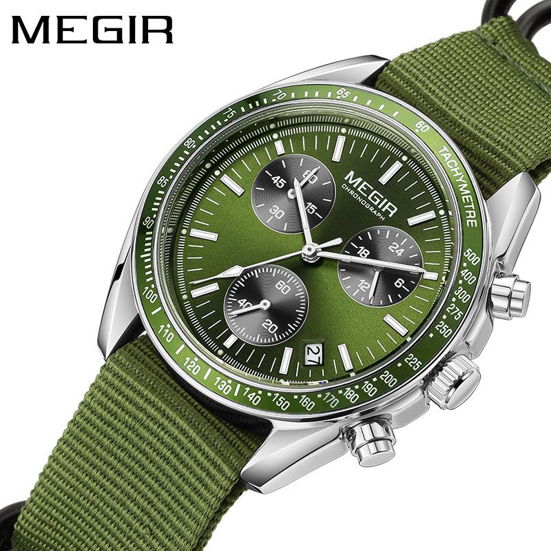 Men'S Watch Speedmaster Six-Hand Chronograph Multi-Function Calendar Quartz Watch 2247