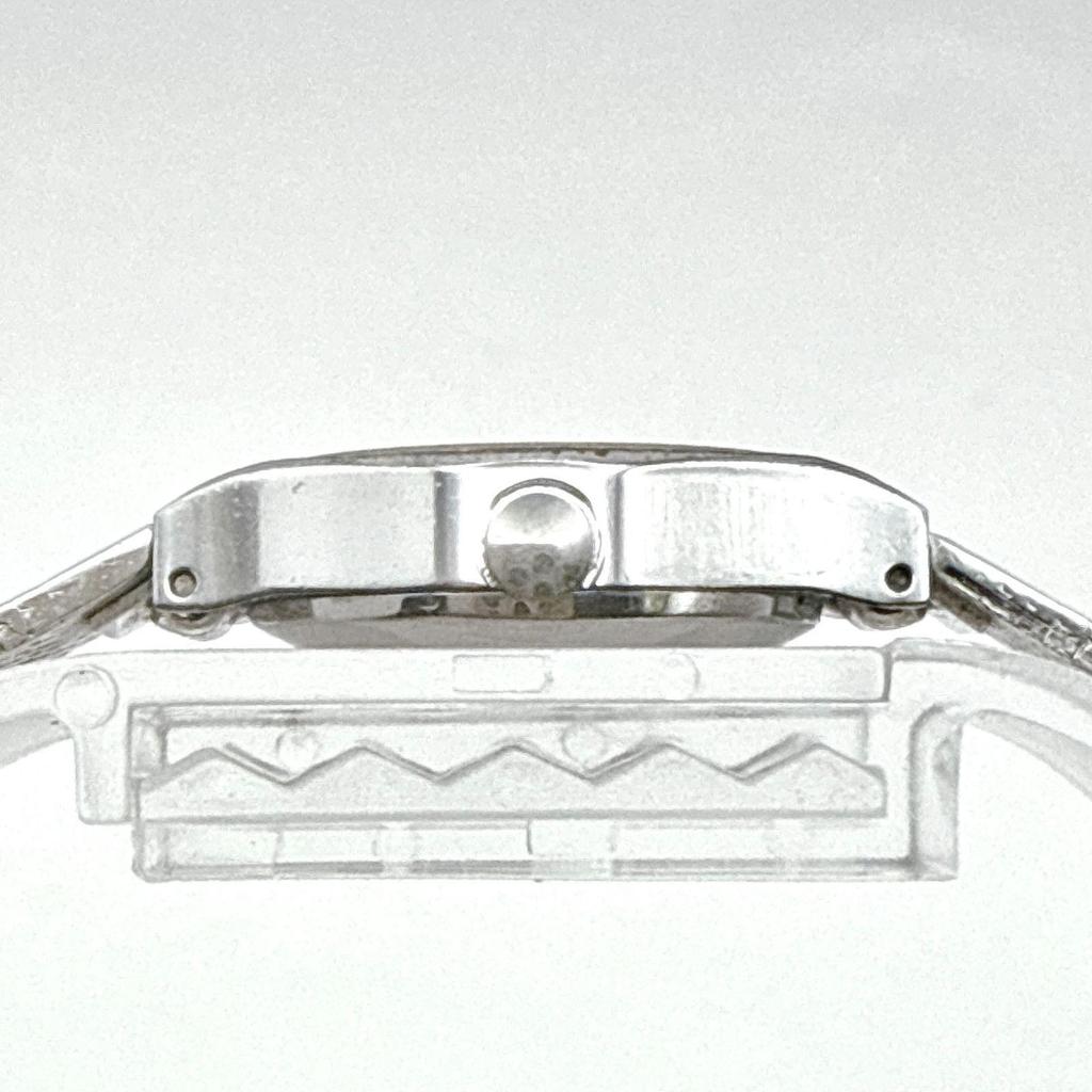 Used C180 [Working/Antique/Battery replaced] ORIENT Orient Quartz Oval Case Bracelet Type Ladies Watch