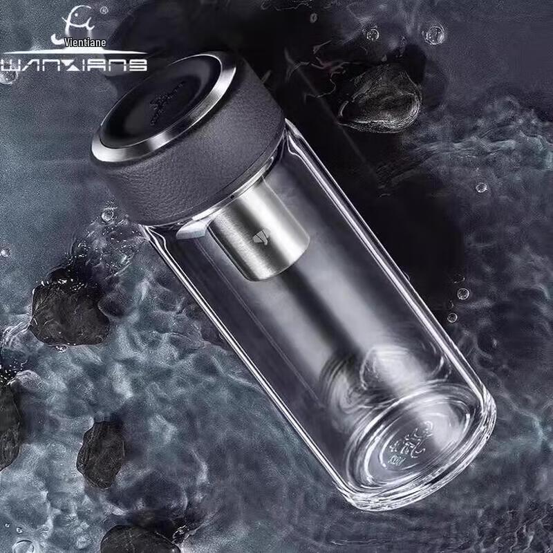 

WANXIANG Portable Single-Layer Glass Tea Cup