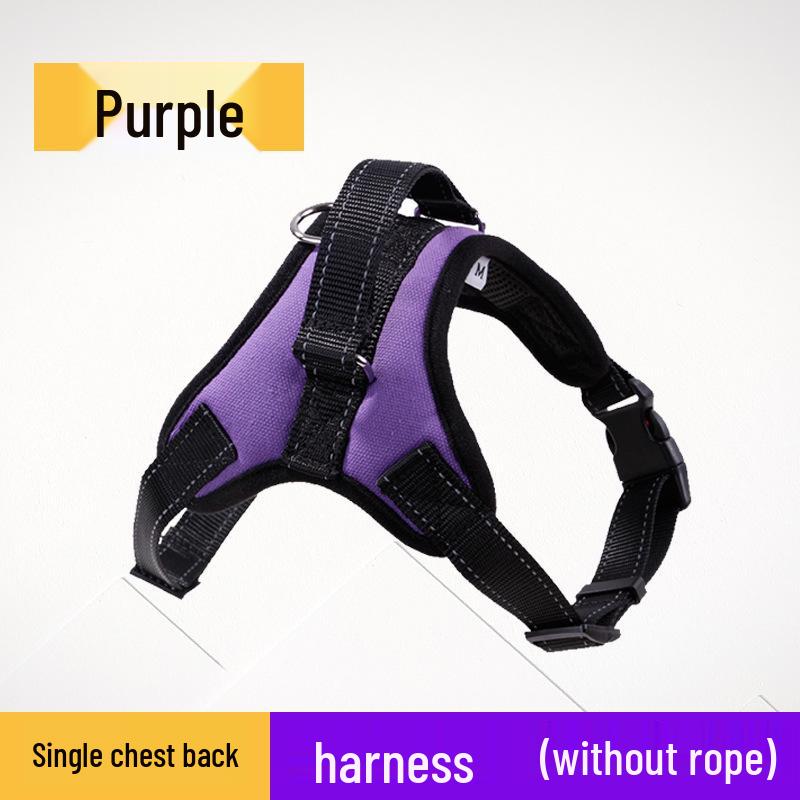 Reflective Rope Dog Leash & Harness for Small, Medium, Large Breeds