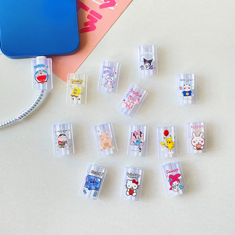 Cartoon Cable Protector Sleeve for Apple, Huawei, Xiaomi Charging Cables