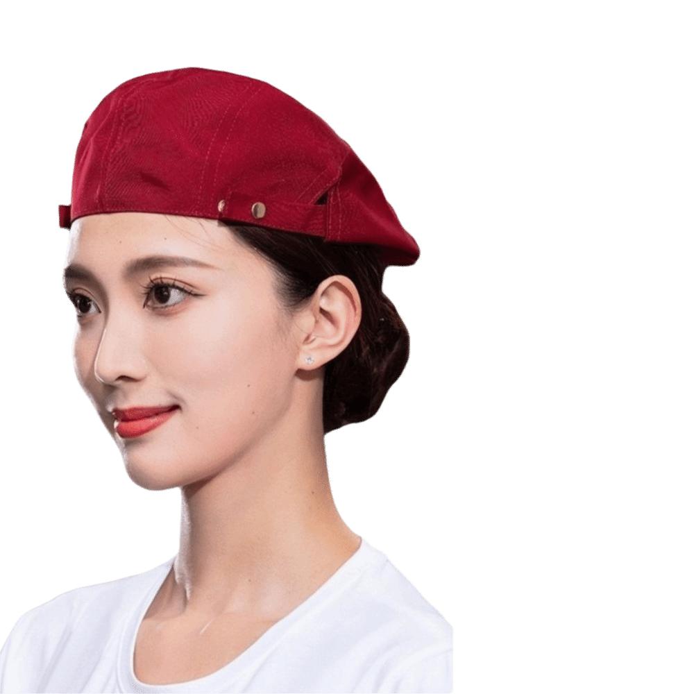 Comfortable Service Cap Oil-resistant Male Chef Hat Beret Hat  Restaurant BBQ Restaurant Kitchen