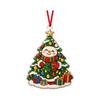 Christmas 2D Acrylic Hanging Ornament Cute Holiday Decoration for Kids