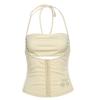 European and American style summer new models neck wrap chest thin Spice girl slim sleeveless versatile solid color suspender woman