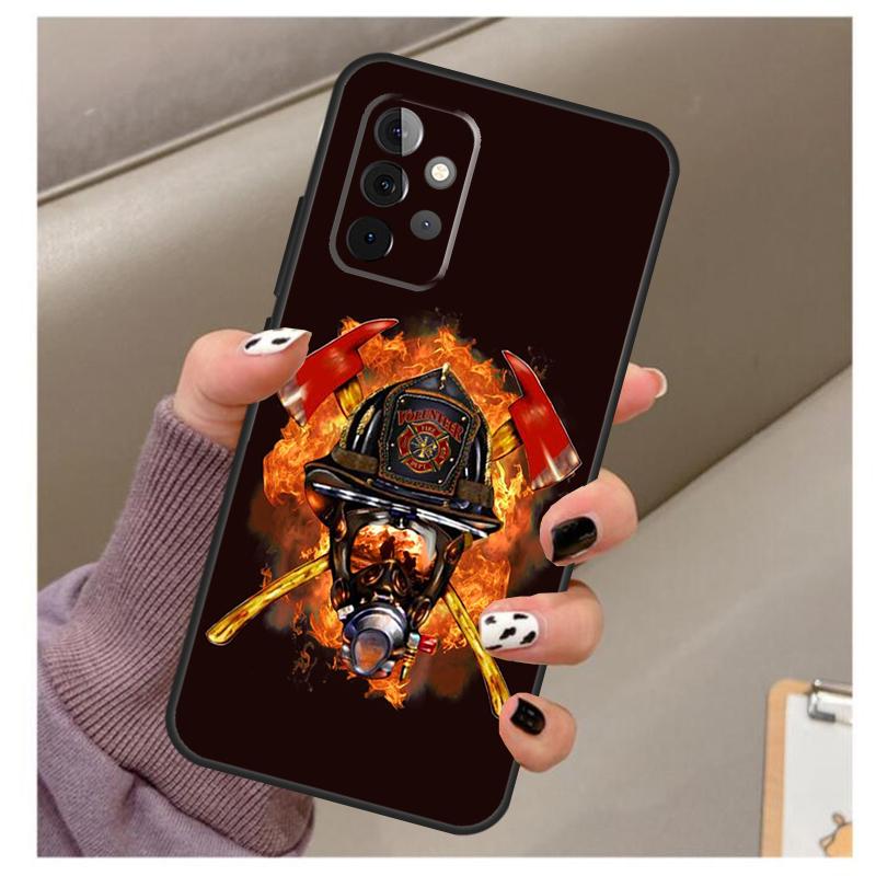Fireman Firefighter Case For Samsung Galaxy A35 A55 A15 A32 A12 A22 A52 A06 A54 A34 A14 A56 A36 A26 A16 A13 A53