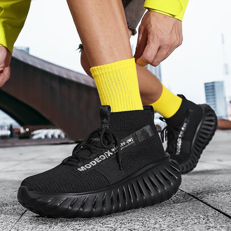 2025 new summer trend fashion casual sports shoes breathable special-shaped bottom large size running shoes men's shoes