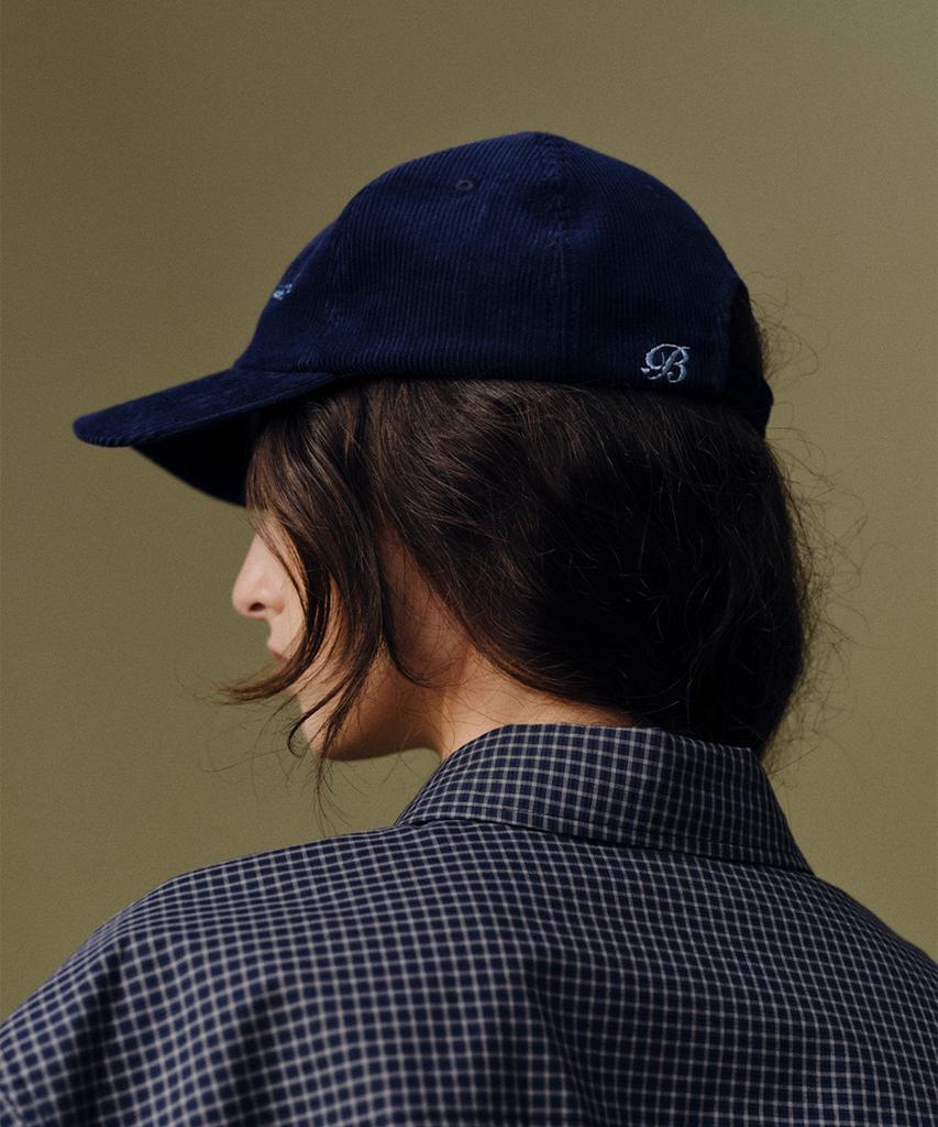 Beiodeu Corduroy Horse Riding Club Ball Cap_Navy