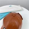 PU Leather Pilot Glasses Hat Personality Baseball Cap Cool Sunhat  Unisex