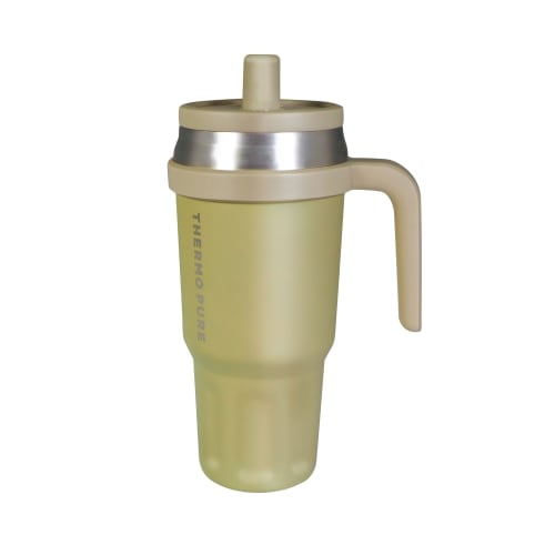 

HAC Vacuum Insulated Tumbler, ThermoPure, Khaki, W13 x D10 x H24cm, 4819