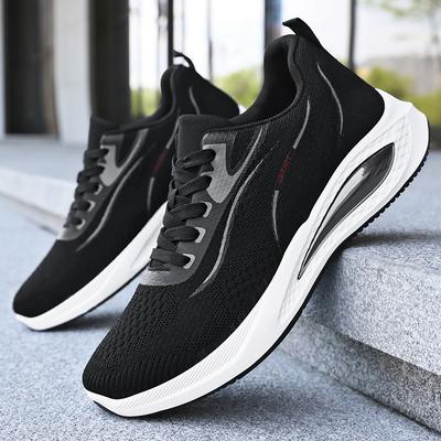 New Men's Summer Breathable Mesh Running Shoes - Air Cushion Jogging Shoes Comfortable Fashion Forward Casual Sneakers