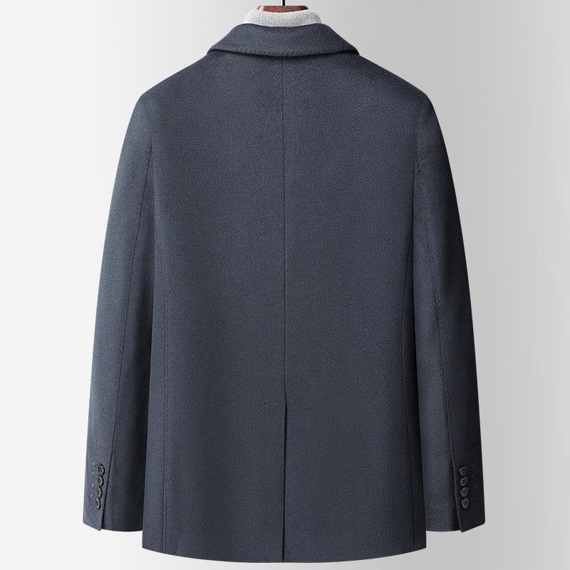Completi da Uomo Autunno e Inverno Nuovi Completo in Nylon e Lana Double-face Giacca Casual