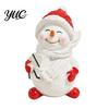 Resin Snowman Statue Christmas Figurine, Festive Tabletop Ornament for Home Living Room Holiday Table Centerpieces Dining Decor, Cute Winter Sculpture