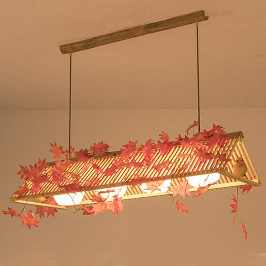 Retro Asian Tatami Pendant Light for Restaurants and Bars