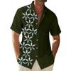 Hawaii-Hemd für Herren, Herren-Bowling-Hemden im Vintage-Stil, kurzärmelig, Sommer-Strandhemd