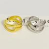 Korean Style Women's Intertwined Open Ring - Fashionable Wide Band Versatile Design