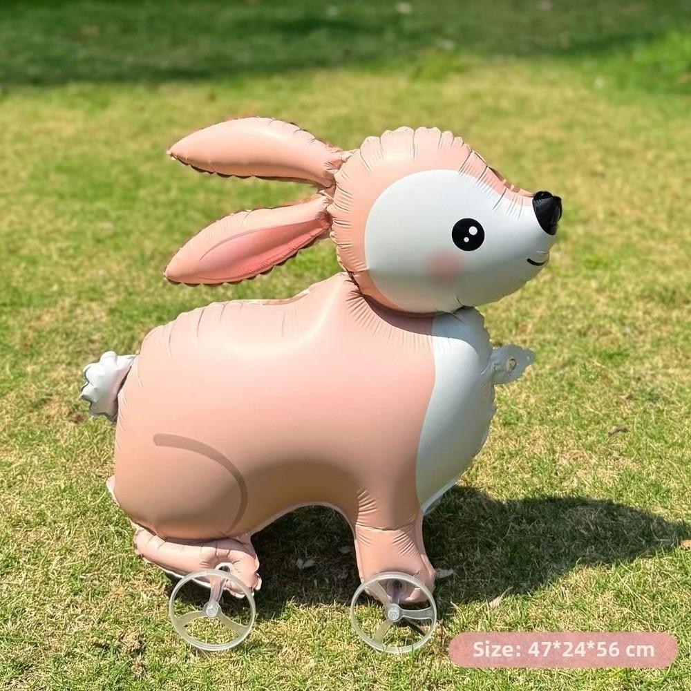 Met Wielen Cartoon Verplaatsbare Ballon Dieren Lopende Ballon Kinder Verjaardagsfeest Decoratie