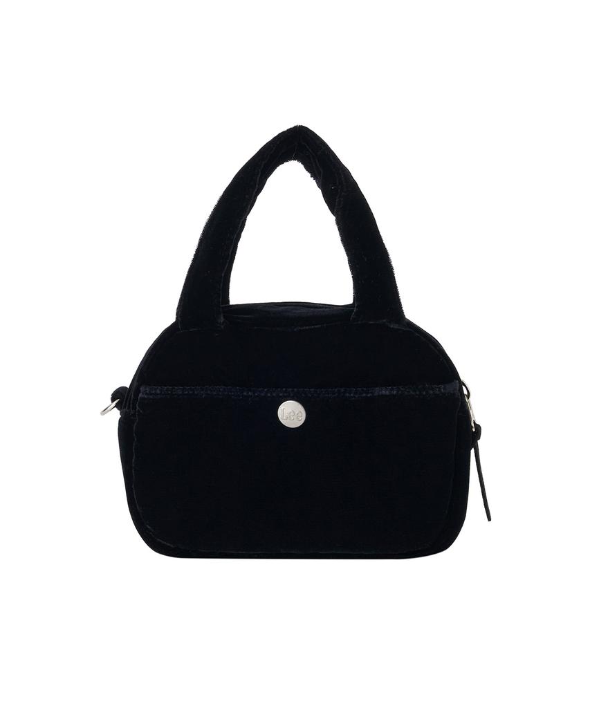 Lee Velvet Mini Bowling Bag Black
