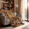 1pc Ancient World Castle Town Printed Flannel Blanket In Multiple Sizes, Soft and Comfortable, Casual Napping Cover Carpet