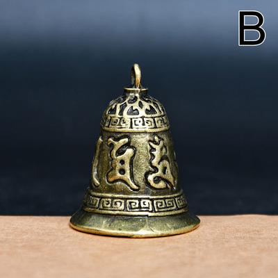 Antique Bell Mini Brass Copper Sculpture Pray Guanyin Bell Feng Shui Bell Invitation Buddha Buddhism Guanyin Bells Home Decor