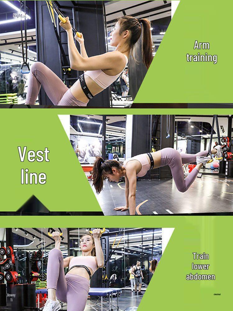 Indoor-Klimmzugstange mit Hängeringen für das Heimtraining - Training für Erwachsene & Kinder