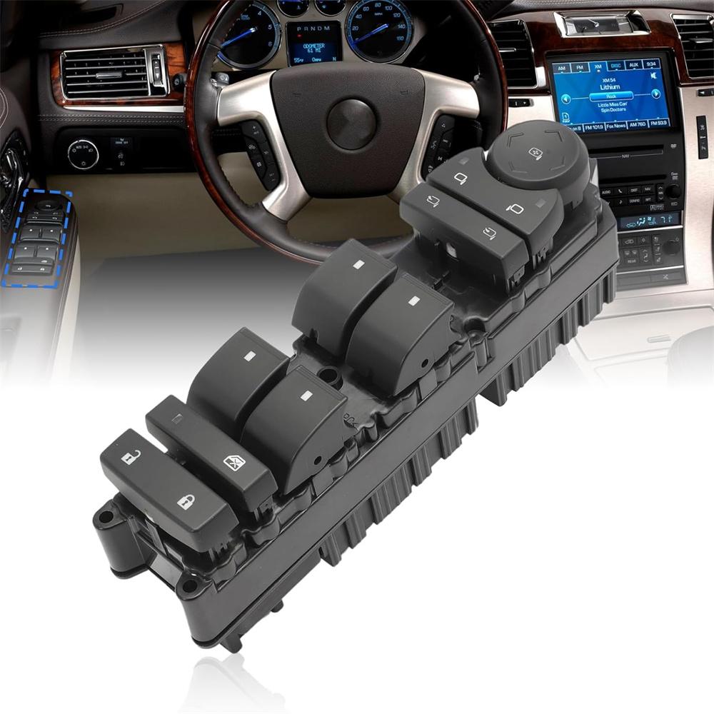 

Power Window Switch Door Lock Left Driver 20835555 For Cadillac Escalade
