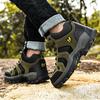CHRLCK Large Size Climbing Shoes Men's High Top Outdoor Running Outdoor Travel Shoes Anti-slip Wear-resistant Warm Cotton Shoes