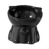 Cat And Dog Feeder with Neck Whisker Protection, Extra Wide, Portable, Ceramic.