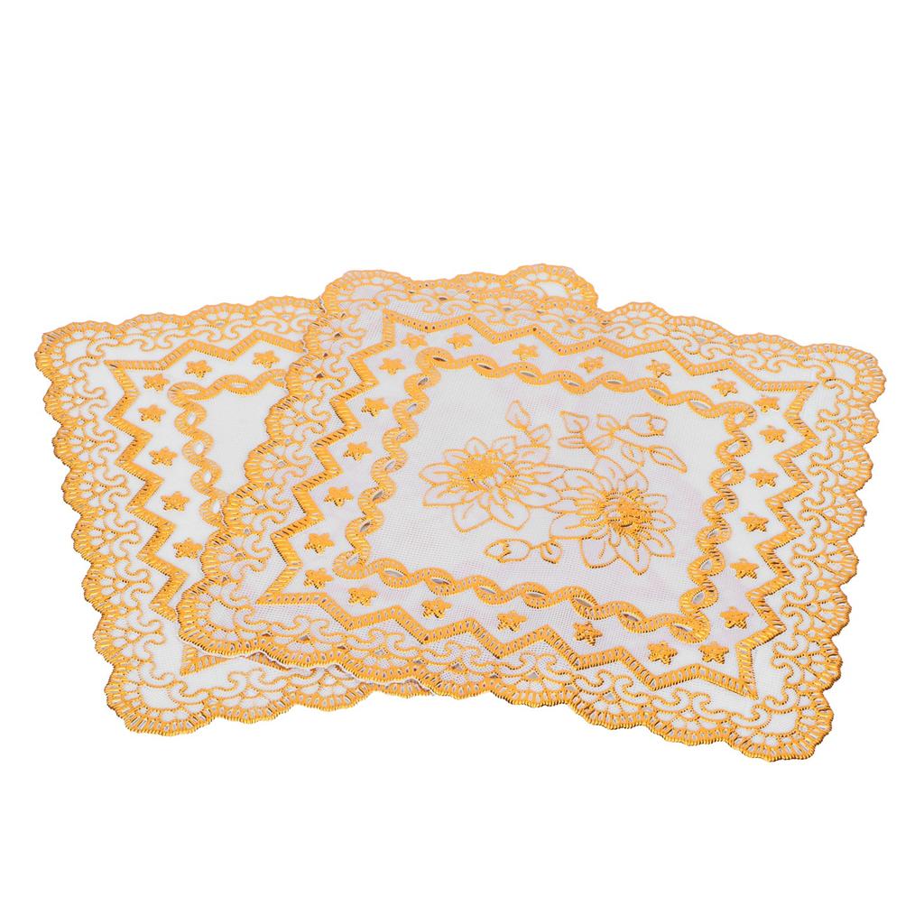 2 BUC 20x20cm Suporturi de Masă Aurii Suporturi de Masă Suport pentru Ceașă de Cafea Coaster pentru Articole de Nuntă