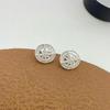 Exquisite Eight-Pointed Star Micro-Set Zircon Earrings: Women's Luxury Fashion with High-End Versatile Elegance.