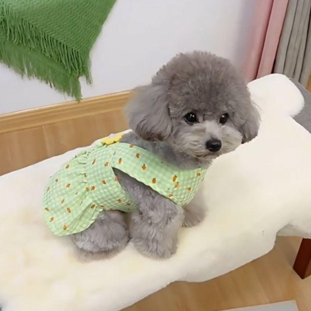 Skin-friendly Puppy Skirt Breathable Pet Dress Chihuahua Dog Summer Dress  For Small Medium Dogs