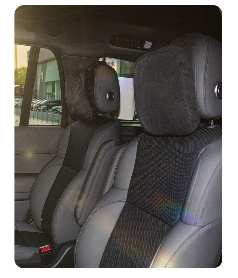 Chery Car Suede Neck and Lumbar Support Pillow - Universal Fit