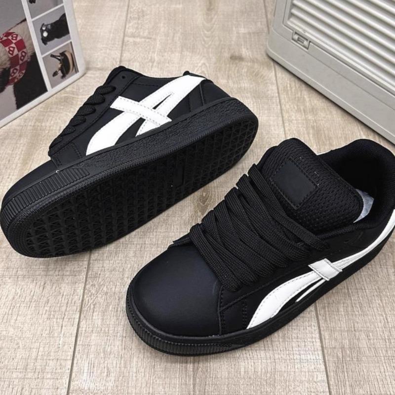 Retro Black Bread Shoes Women's Tide Spring and Summer New Student Versatile Casual Couple Board Shoes Women