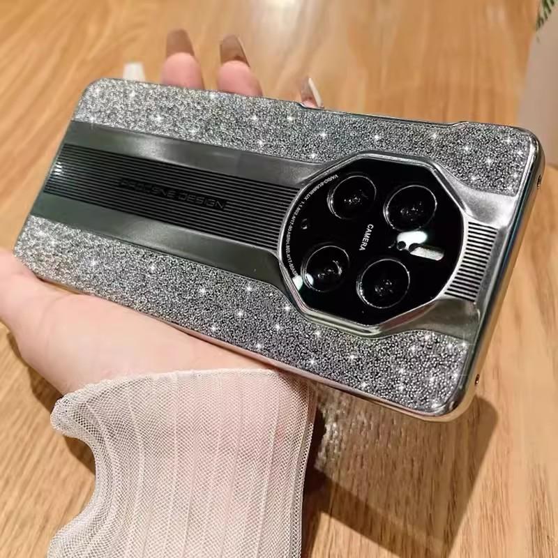 Huawei Mate60pro Porsche Glitter Phone Case, Matte Pura70, Magic6 Luxury Protective Case 5