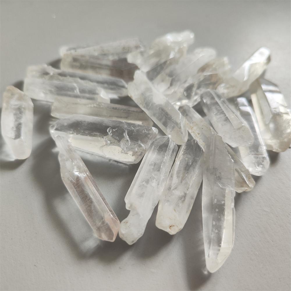 Cristal alb natural Punct Baghetă Energie Piatră Coloană brută Rocă Mineral Specimen Home Decor DIY Design de bijuterii