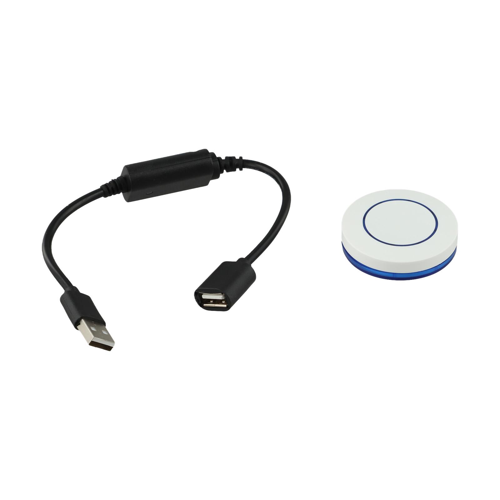 

5V DC USB RF Wireless Remote Switch Driver for Light Strips Featuring Learning Function and Compact ABS Housing
