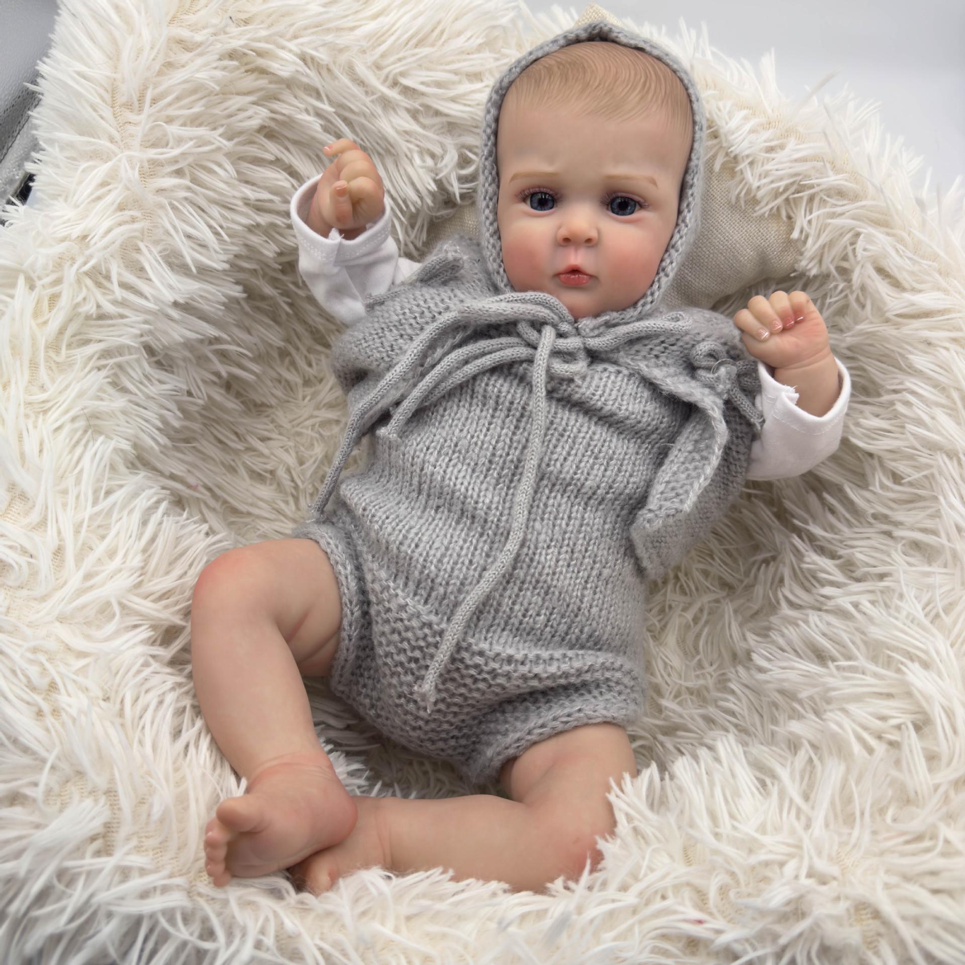 Jocy 19  Realistic Handmade Doll with 3D Veins 48cm Cloth Body