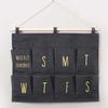 Hanging Storage Multilayer Bag With Cotton Linen Material Home Use Net Sundries