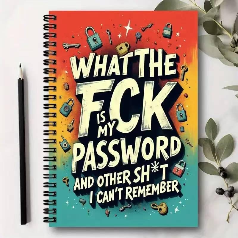 Secure A5 Spiral Password Diary & Planner