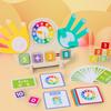 Childrens Wooden Educational Clock Learning Toy For Early Math Skills Development