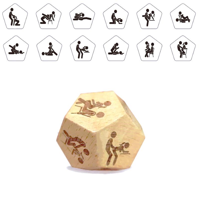 5Pcs Dices Food Dice Game Wooden Dice Couple Date Night Ideas Funny Gift For Couples Anniversary Valentine'S Day