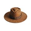 Retro Arrow Top Vegan Suede Hat 9cm Wide Brim Fedora Hat for Women Men Suitable for Pyrography Painting Gifts Party Etc