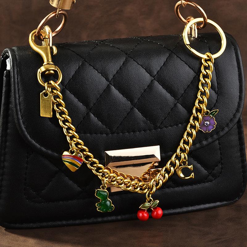 Versatile Bag Pendant For Women Trendy Messenger Bag Chain Creative Cute Cherry Keychain Bag Decoration Accessories Gifts