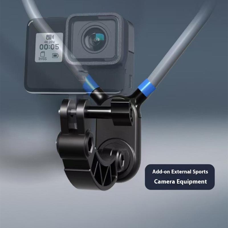 Ergonomic Neck Mounted Phone Stand Magnetic Attachment Design for Steady First Person Perspective Videos