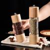 Manual Pepper Grinder Multifunctional Efficient Grinding Oak   Acrylic Pepper Mills Shakers
