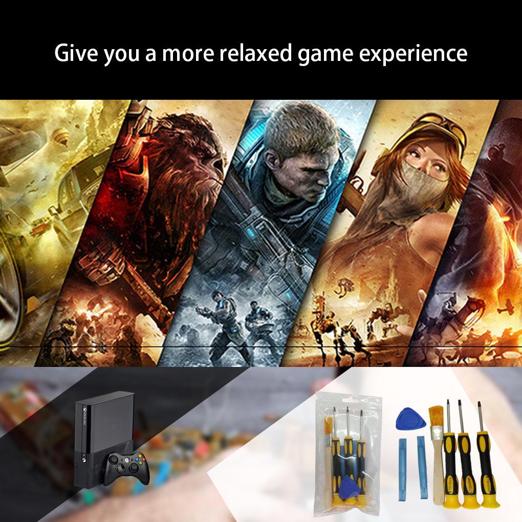 1 Zestaw T6 T8 Zestaw Narzędzi Otwierających do Naprawy Konsoli do Gier Śrubokręt Szczotka Zestaw Narzędzi do Demontażu dla 360 NOWY