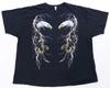 Rare Vintage Bald Eagle Facing Lightning Big Graphic T Shirt 2000s Black SZ 3XL