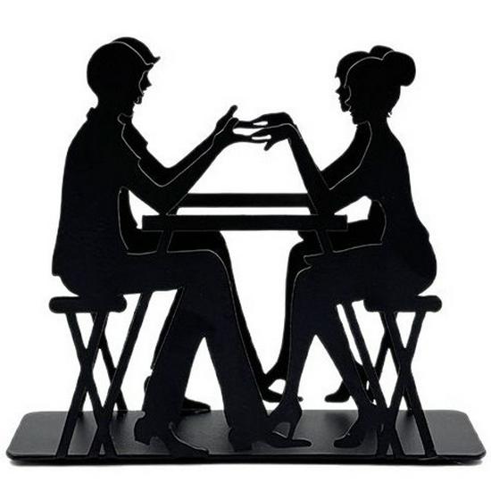 Minimalist Wrought Iron Tissue Holder - Heart Tree Design for Home or Office Desk Tree Tissue Holder Large